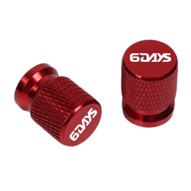 ل KTM 6 أيام 250 300 450 500 EXC EXC-F XC-W ستة أيام اكسسوارات دراجة نارية CNC الألومنيوم الإطارات صمام منفذ الهواء الجذعية غطاء قبعات