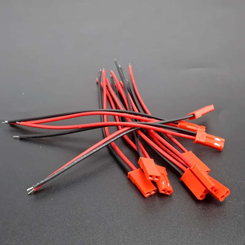 สายเชื่อมต่อ JST แบบ 2 ขา 5 คู่ ตัวผู้-ตัวเมีย สำหรับอะแดปเตอร์แบตเตอรี่ RC BEC เฮลิคอปเตอร์ DIY FPV โดรน ควอดคอปเตอร์