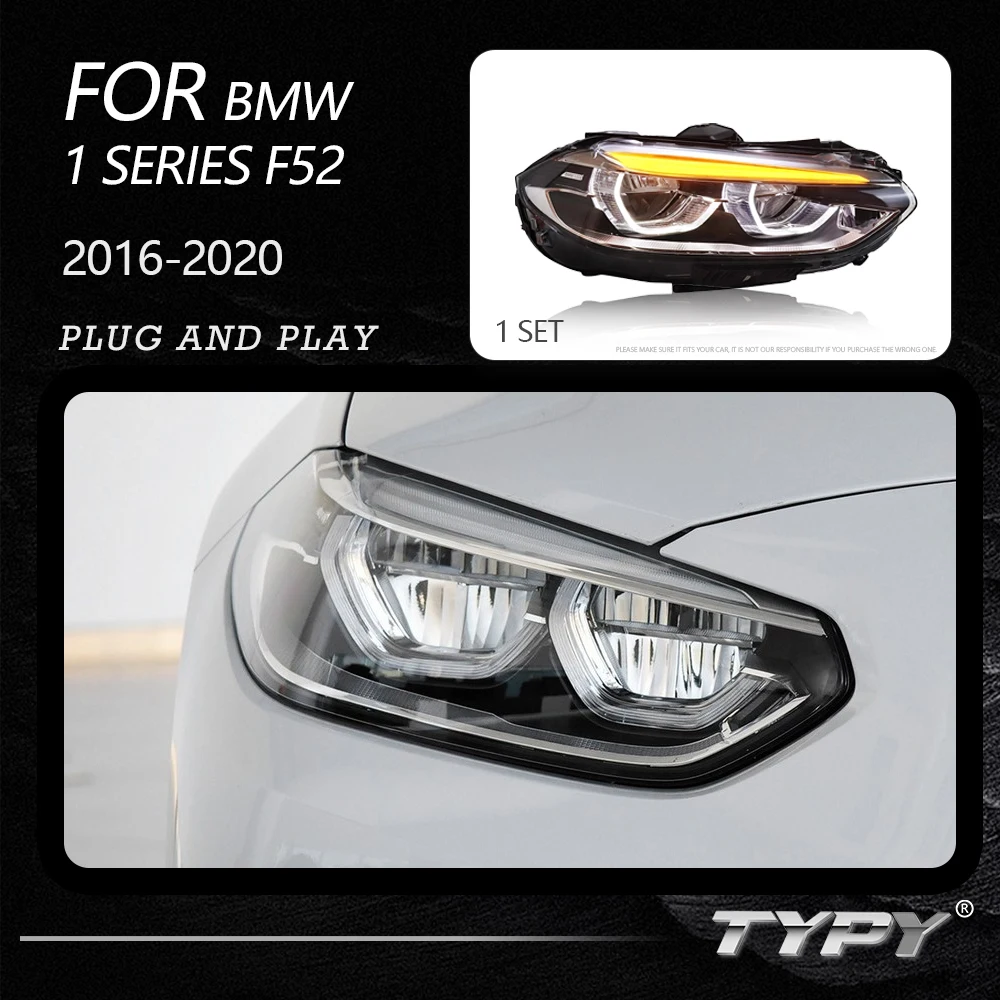 TYPY Car Headlights For BMW 1 Series F52 2016-2020 LED Car Lamps Daytime Running Lights Dynamic Turn Signals Car Accessories