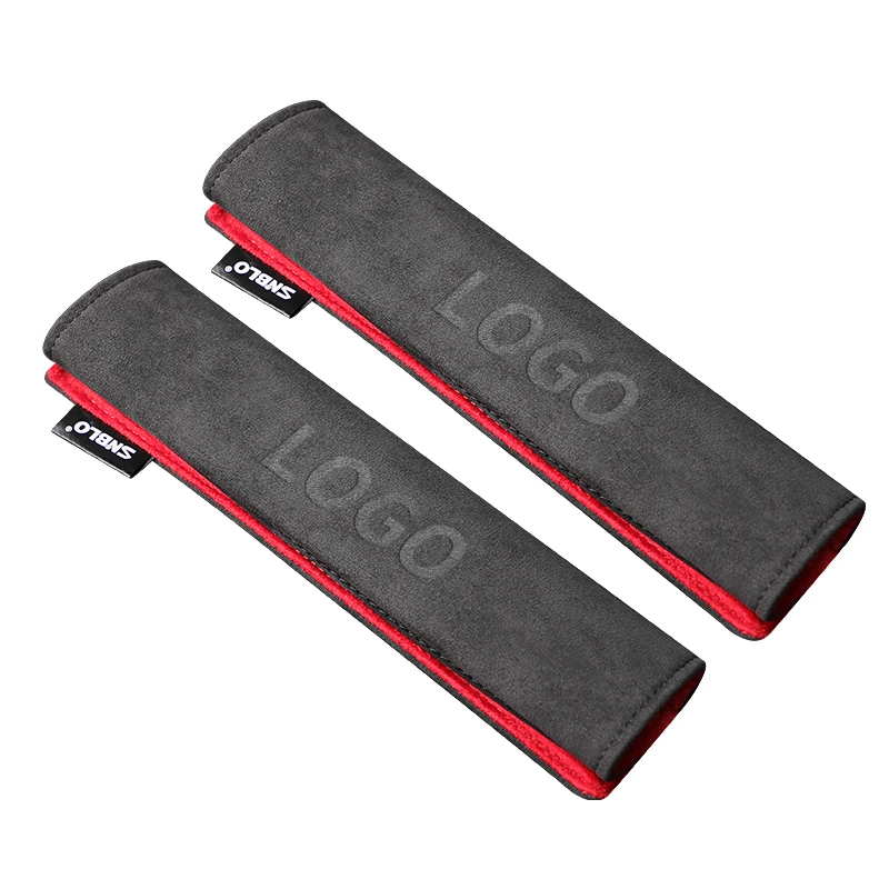 Car seat belt shoulder protector Alcantara For Mercedes Benz A B C E Class GLS GLA GLK GLC CLS CLA W204 W205 W212 W463 W176