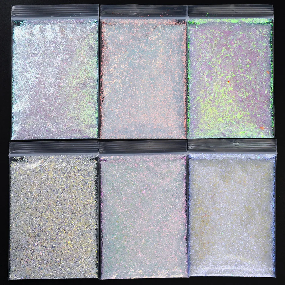 1KG AB Laser Holo Chameleon Glitter Colorful Irregular Glitter Sequins Iridescent Powder DIY Nail Flakies Sequins Manicure 2022