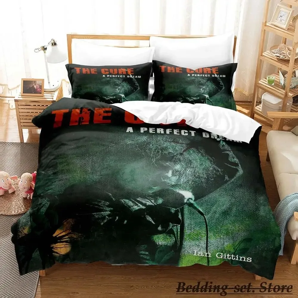 

THE CURE Bedding Set Single Twin Full Queen King Size Bed Set Adult Kid Bedroom Duvetcover Sets Anime parure de lit Bed