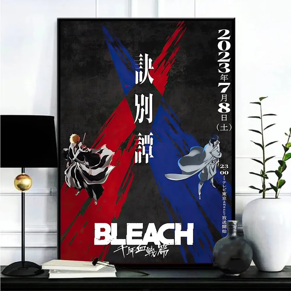 Bleach Thousand-Year Blood War Poster Gallery Prints Self Adhesive  Home Decor Decoration Wall Decals Living Room Sticker