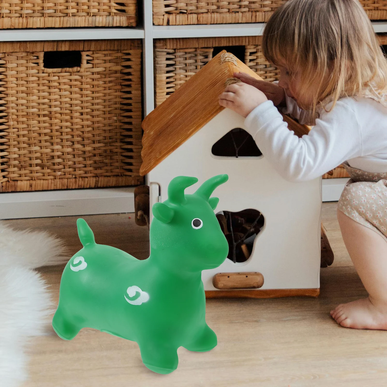 

1Pcs Inflatable Mini PVC Animal Creative Music Playing Decoration Prop for Kids Party Educational Learning Inflatable Toy