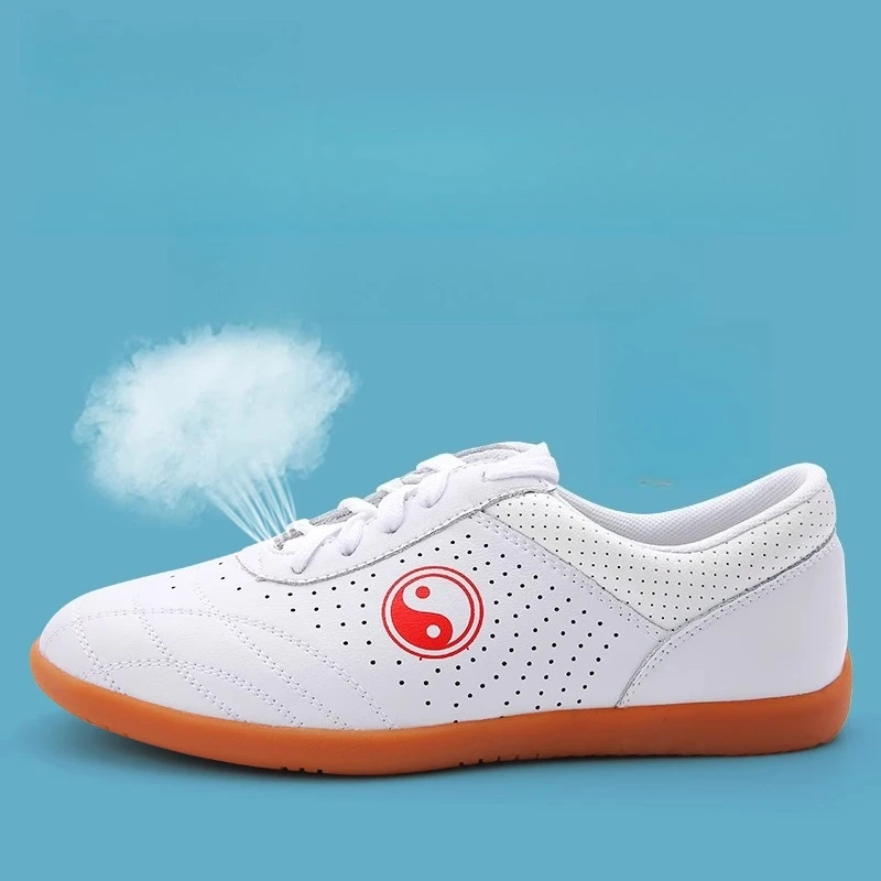 

Genuine Cowhide Leather Synthetic LeatherTai Chi Shoes for Kung Fu Wushu Martial Arts Soft Flexible Sole Light weight Men Women