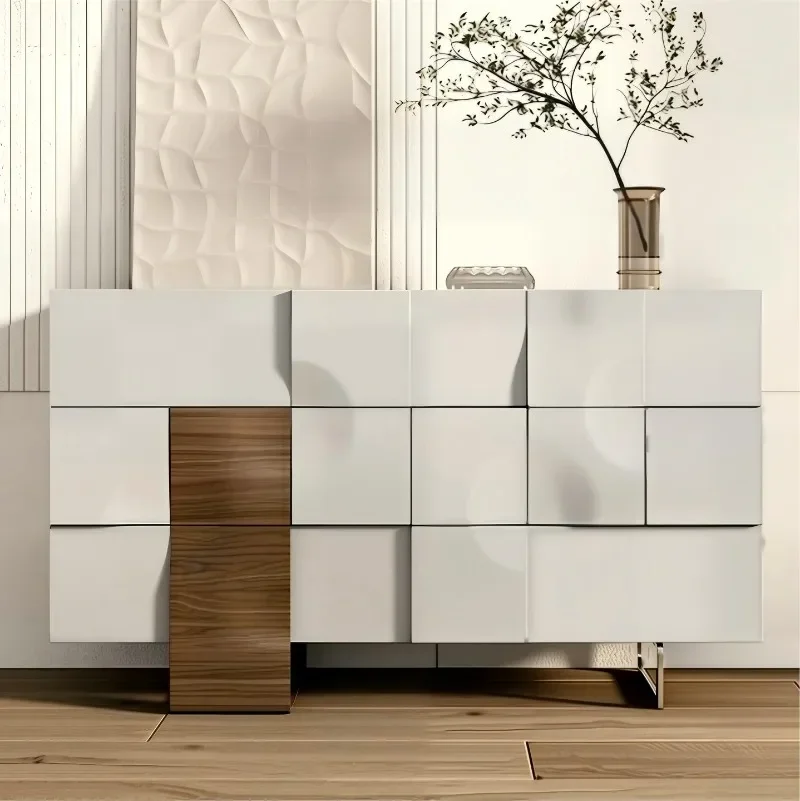Italian light luxury modern simple foyer multi-functional bedroom locker