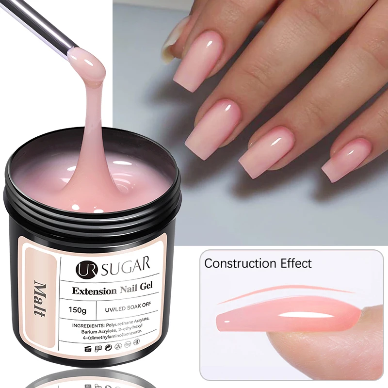 

SUGAR 150g Nude Pink Extension Nail Gel Vernis Semi Permanent Acrylic Crystal Gel Nail Polish UV/LED Fast Construction Gel