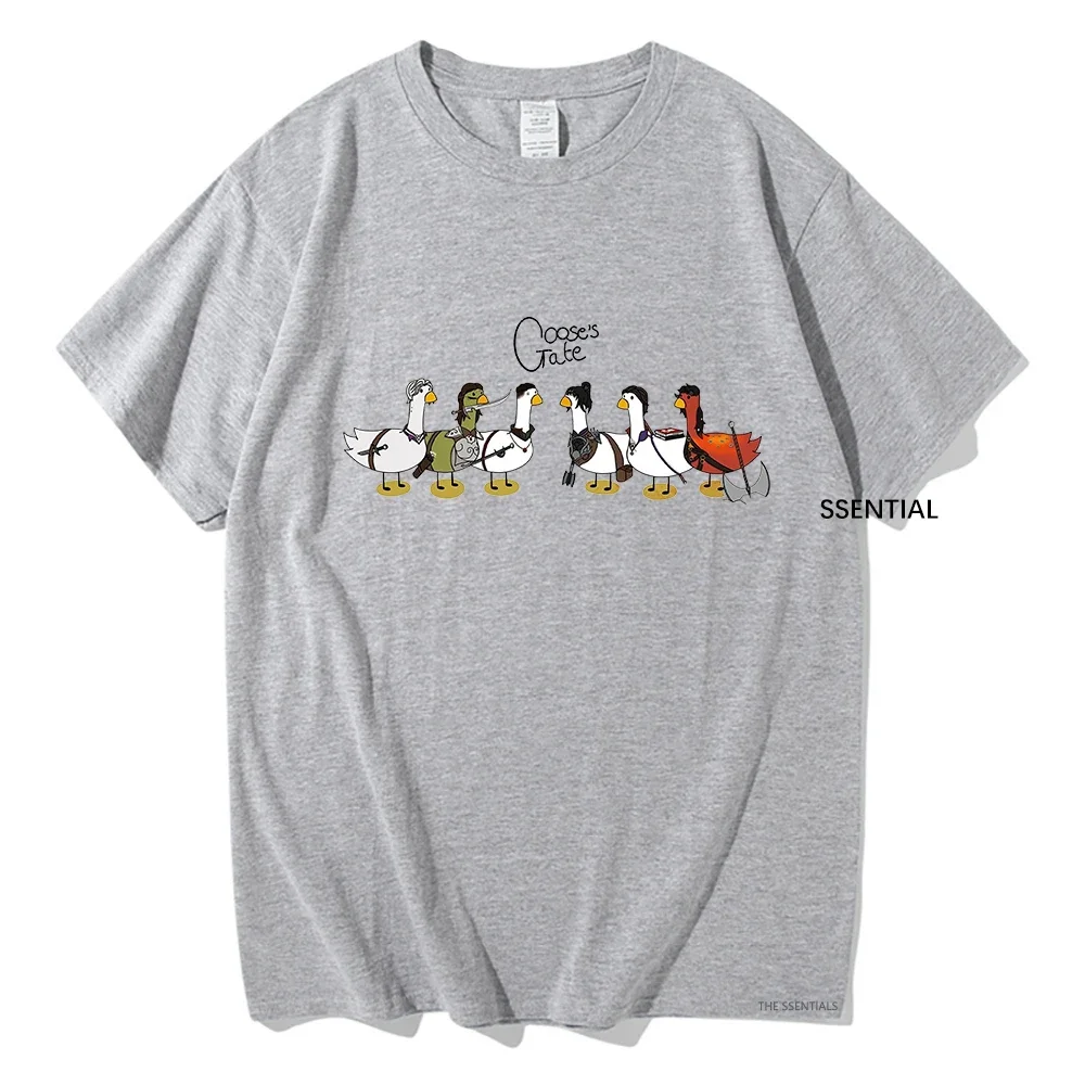 Goose Astarion T Shirt Cartoon Goostarion Tops Funny Men/Women Aesthetic T-Shirt Unisex High Quality Cotton Tees Kawaii Shirts