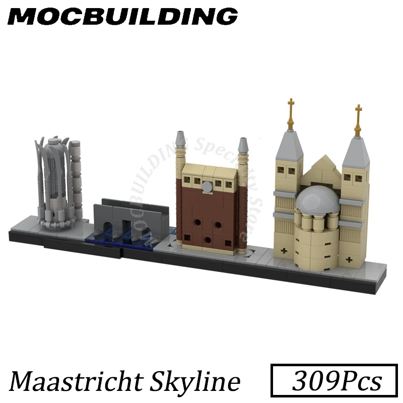 

Maastricht Skyline Model Display MOC Building Blocks Bricks Construction Toys Gifts Christmas