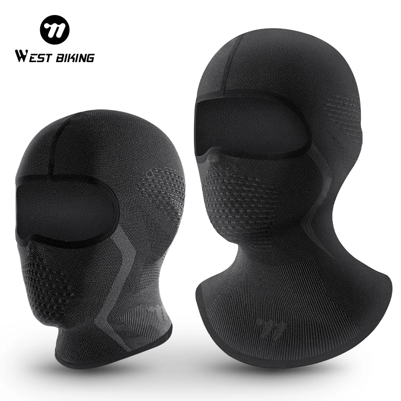 

WEST BIKING Knitted Cold-Proof Thermal Scarf Winter Ski Hat Balaclava Full Face Mask Windproof Running Cycling Helmet Liner Cap