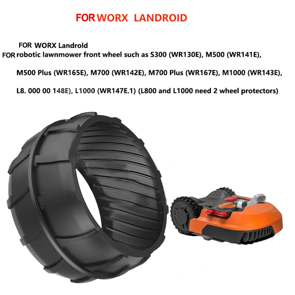 Imagem -02 - Wheel Protection For Worx Robotic Lawnmower Roda Dianteira S300 Wr130e M500 Wr141e M500 Plus Peças de Ferramentas de Jardim