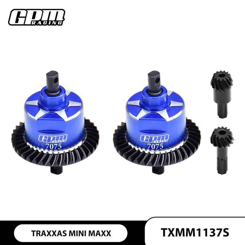 

Передний и задний дифференциал GPM из среднеуглеродистой стали + алюминий 7075, для TRAXXAS MINI MAXX MINI XRT