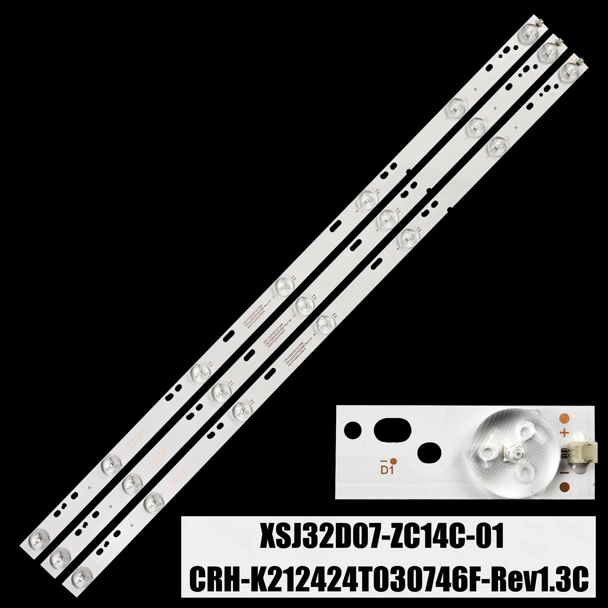 Tira CONDUZIDA Para XSJ32D07-ZC14C-01 CSS-10100B 32CE1100 SLE3214M4 LE32D99 LE32CT2500AK LED32C370 LED32538M HBTV-3203HD 32D01HD