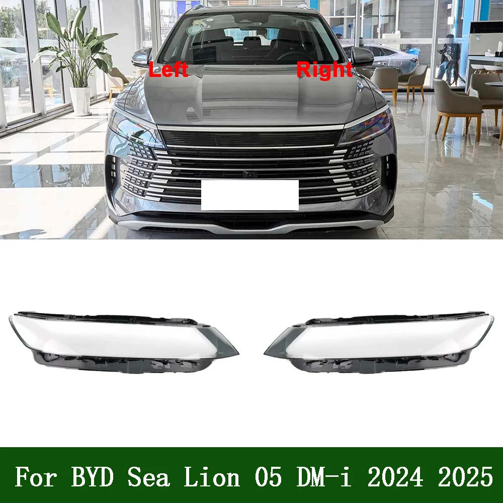 

For BYD 2024 2025 Sea Lion 05 DM-i Transparent Headlamp Shell Lampmask Lamp Shade Headlight Cover Replace The Original Lampshade