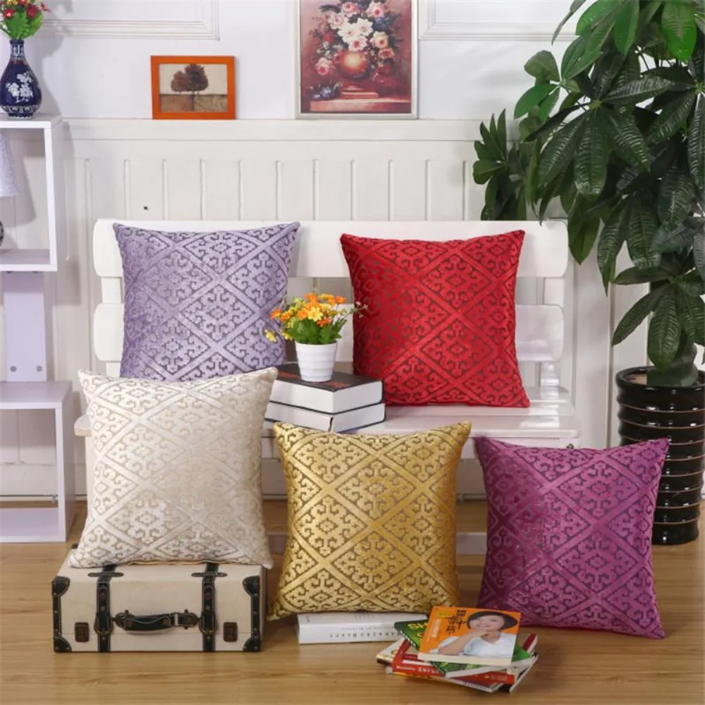 CIFBUY Luxury Snow Lumbar Cushion Cover Decorative Throw Pillow Case for Chair Seat Home