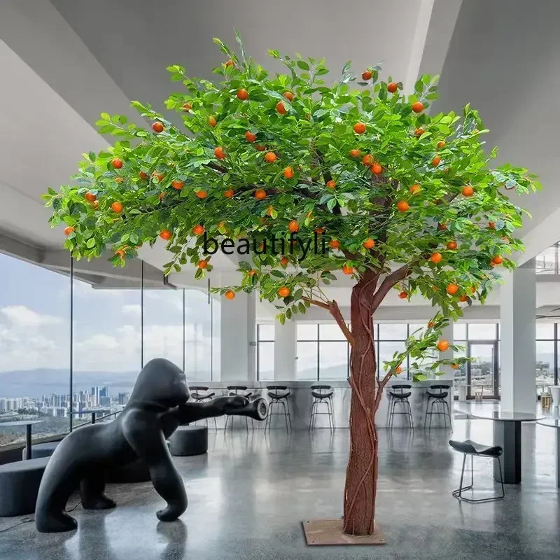 

Emulational Fake Tree Fruit Tree Decoration Solid Wood Large Decoration Indoor Floriculture