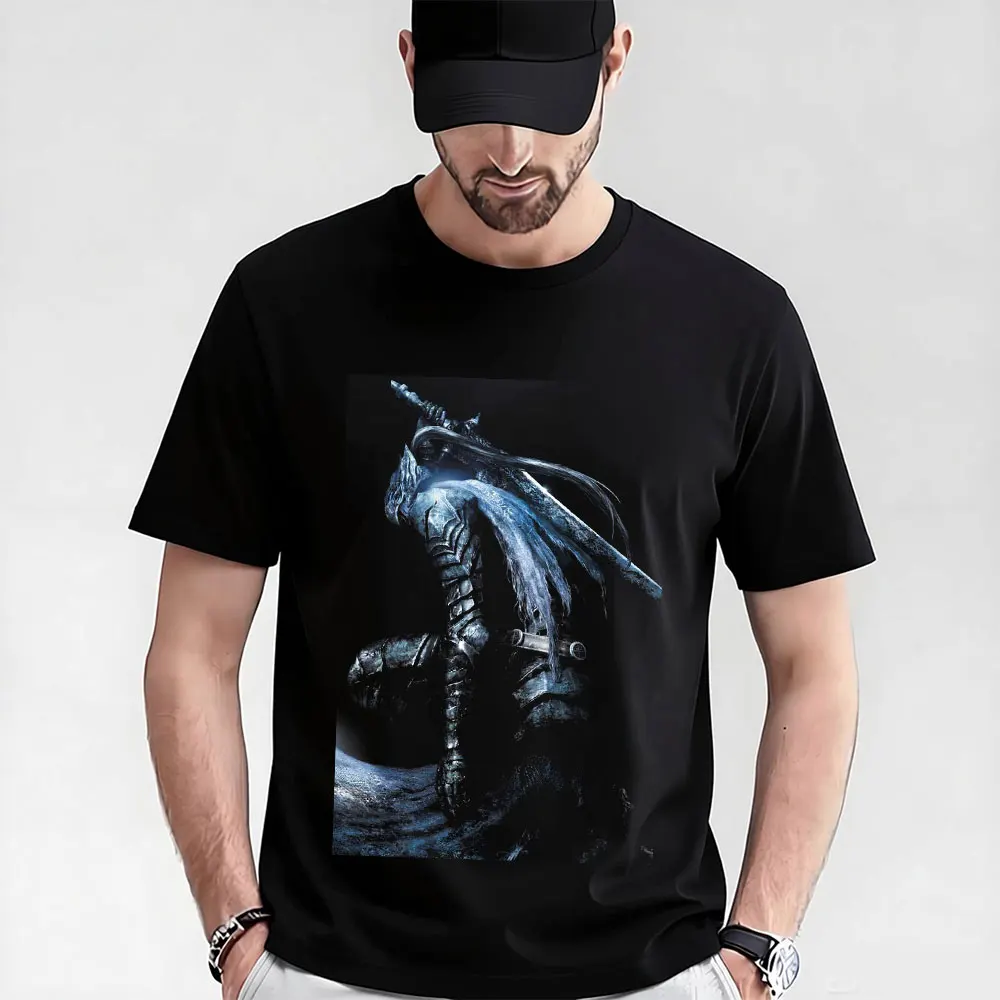 Knight Artorias of the Abyss Gift T-shirt 0604 Dark Souls Graphic clothes Retro Wolf Knight Tee US size Tops S-6XL