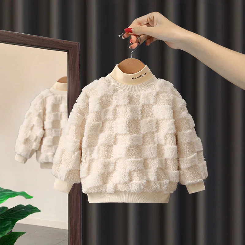 

Girls Hoodies Sweatshirts Cotton Tops Overcoat 2023 Plaid Spring Autumn Windproof Kids High Quality Teenagers Children's Clothin