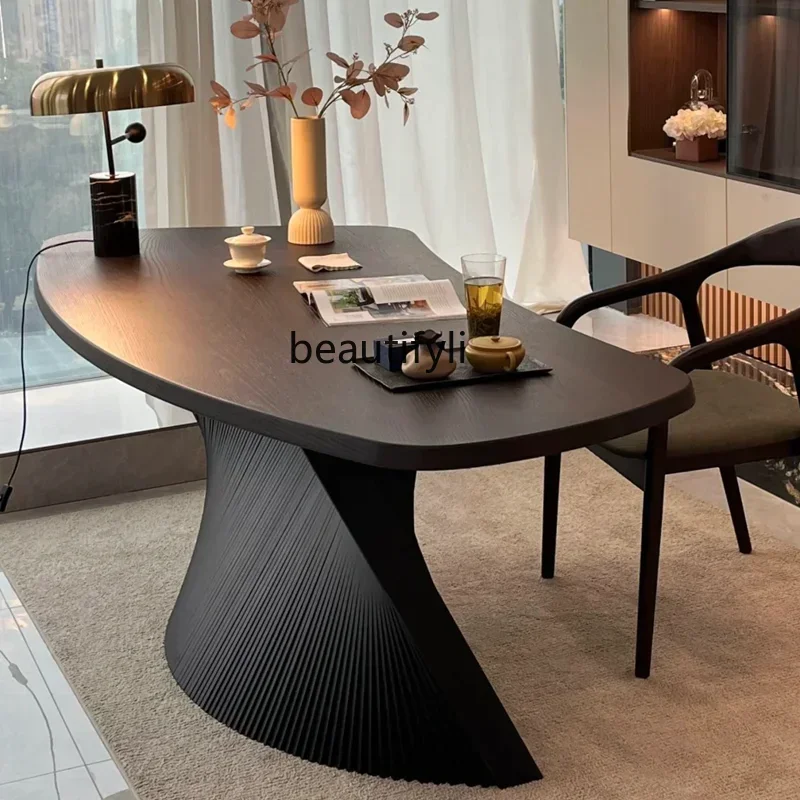 

ss K178 ss25 Italian minimalist office minimalist modern designer boss desk chair home light luxury haute couture