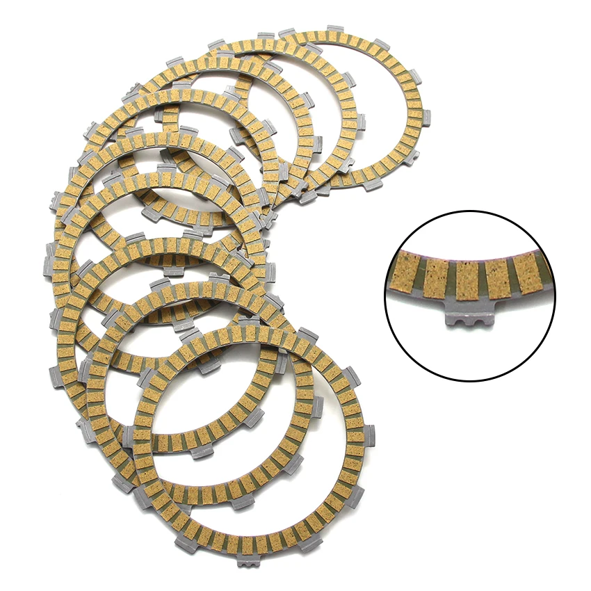 

Motorcycle Friction Clutch Discs For Yamaha FZ1 Naked 2D11 Fazer (3C3) Non ABS Half Fairing N/NA OEM:5VY-16321-00/5VY-16330-00