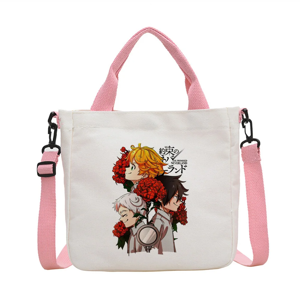 the Promised Neverland tote bag canvas  y2k totebag personnalisable bolsas de tela woman