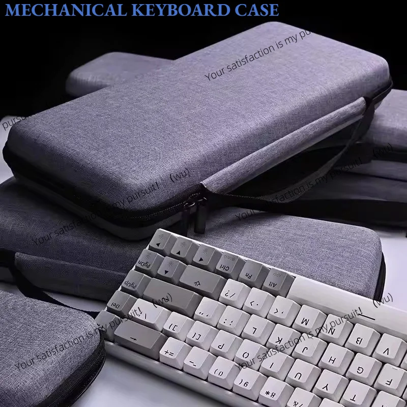 1pc Professional EVA Keyboard Case, Waterproof Protective Bag for Mechanical Keyboard 61 To Full Size, Travel & Home Use