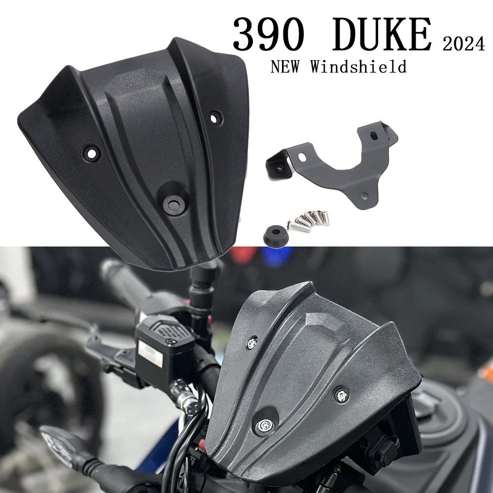 

Motorcycle Accessories Windshield Windscreen Windproof Wind Screen Deflector For 390 DUKE 390DUKE 390 Duke 390Duke 2024