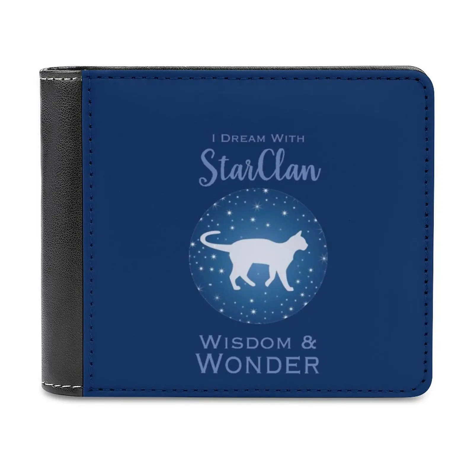 

Starclan Dreams Men's Wallet Leisure Travel Lightweight Portable Wallets Short Style Male Purse Cats Cat Starclan Erin Hunter