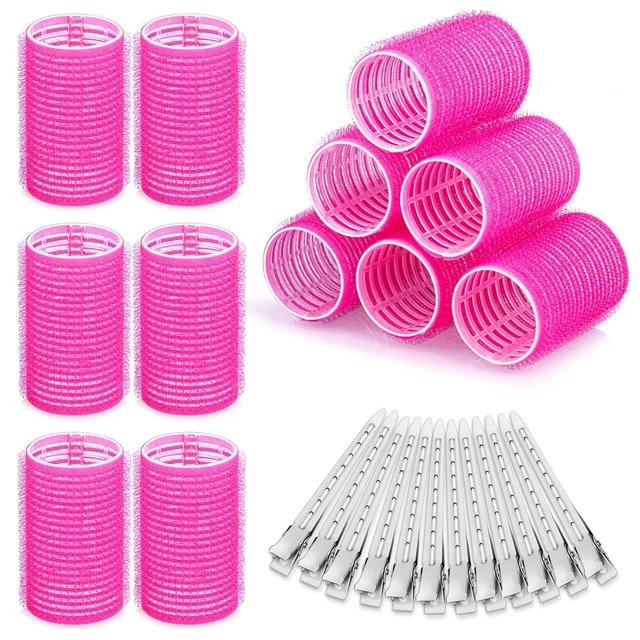 Hair Curling Rollers in Various Sizes for DIY Lazy Hair Styling, Air Bangs Curlers, Plastic Hair Curling Tool 3