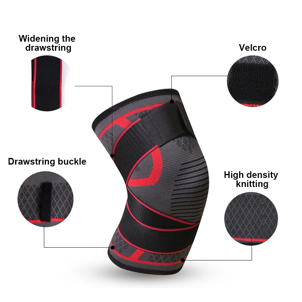 1PC Kneepad Fitness Running Cycling Elastic Nylon Sport knee pads Compression Knee Pad Basketball Volleyball Brace Protector