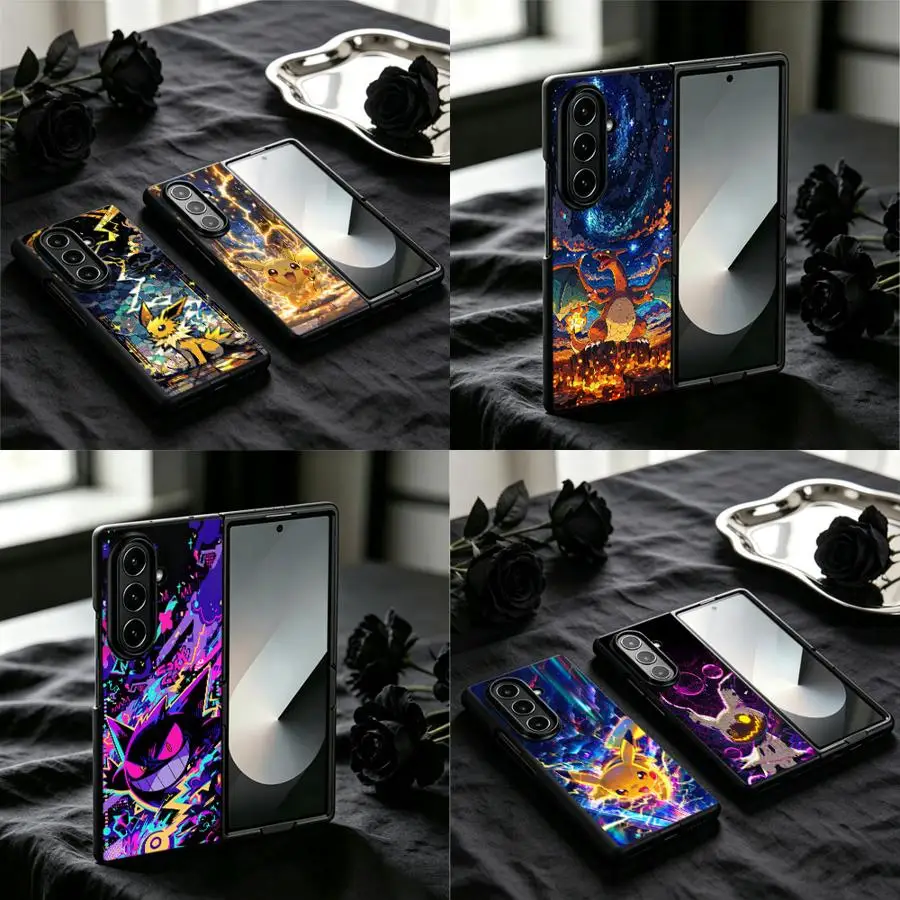 Phone Shell Case for Samsung Galaxy Z Fold 8 Ultra ZFold7 ZFold6 Z Fold 7 6 3 ZFold4 Z Fold8Ultra ZFold5 Anime P-okemons