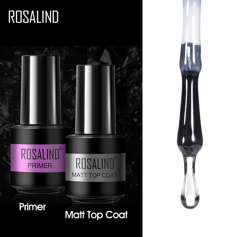 ROSALIND nagelgel 7 ml plastic fles naakt gel polijsten topcoat semi-permanente nagel UV-bestraling drogen nagellamp