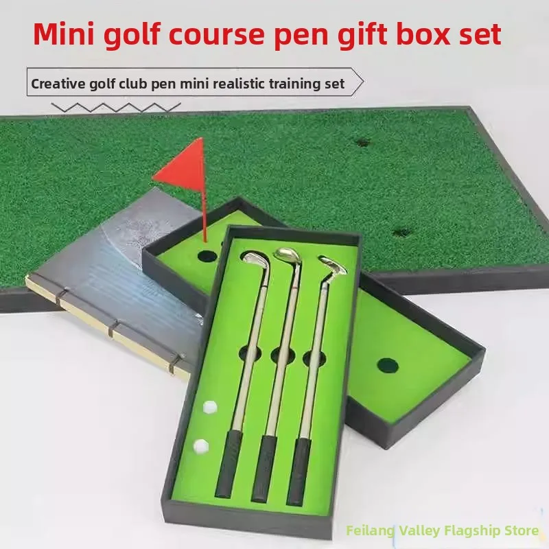 

Golf Course Creative Ballpoint Pen Toy Set for Two Students Gift Box Set Boys And Girls Universal Blue Valley Brand