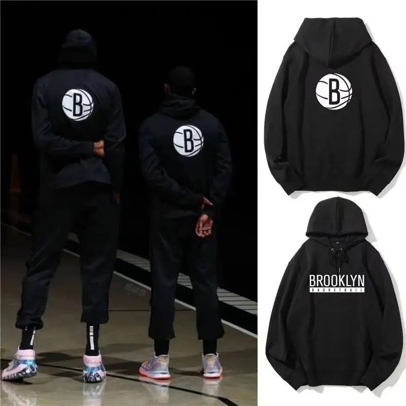 سترة كرة السلة الرياضية للرجال والنساء، بلوفر بقلنسوة، سترة الخريف والشتاء، ملابس غير رسمية فضفاضة