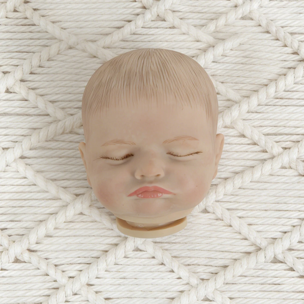 19 Inch Painted Vinyl Unassembled Reborn Dolls Kit 3D Skin With Visible Blood Vessels，Cloth Body Doll Accessories