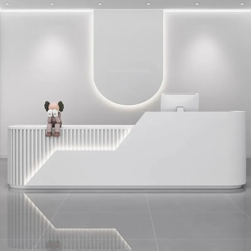 Design Reception Lectern Office Desk Front Pulpit Retail Register Shop Counter Checkout Hotel Mostrador Postmodern Furniture