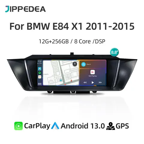 8.8인치 안드로이드 13.0 BMW E84 X1 2011-2015 CIC 차량용 멀티미디어 비디오 플레이어 무선 카플레이 내비게이션 블루투스 스크린 라디오