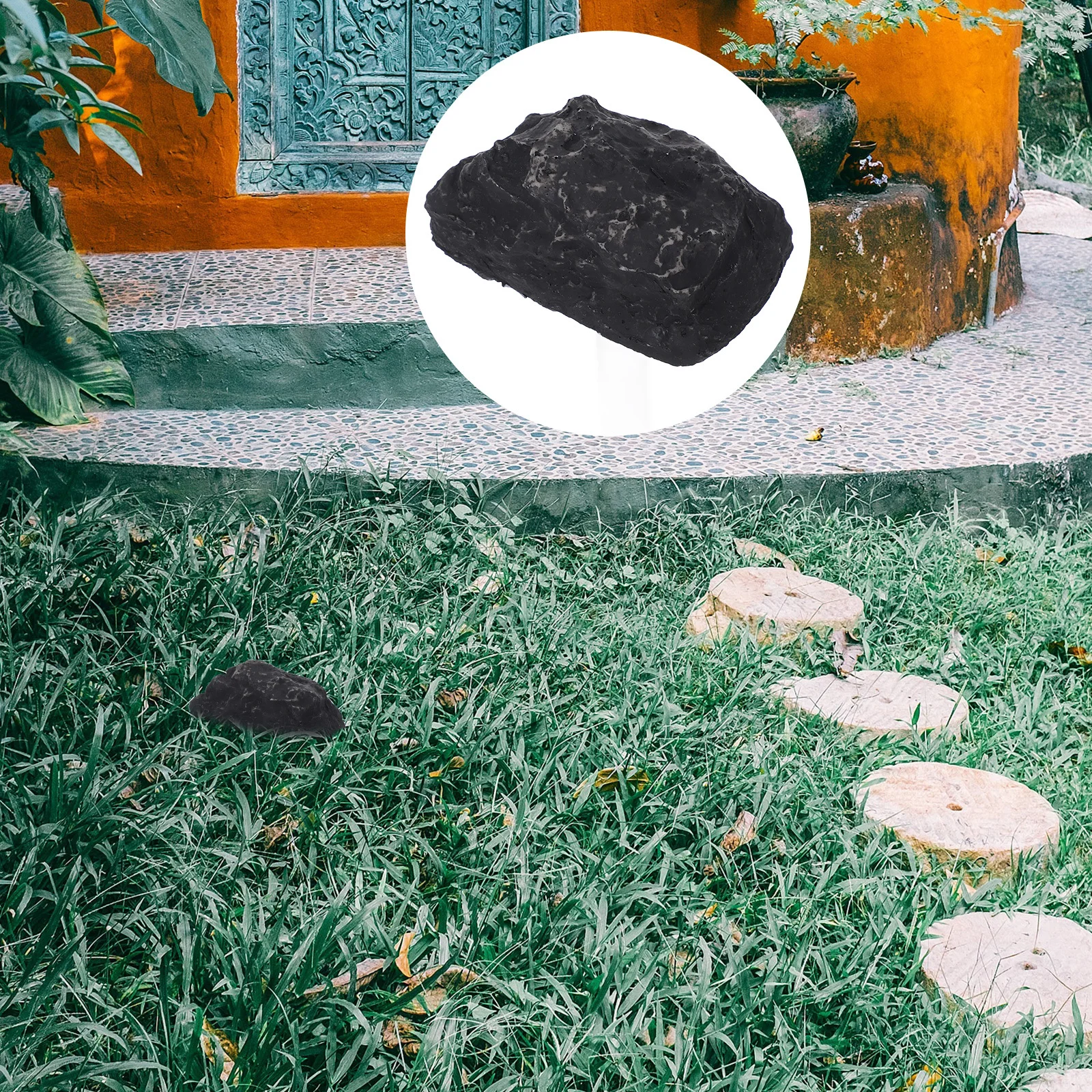 

Fake Waterproof Outdoor Key Hider Simulated Stone Storage For Garden Yard Lawn Secure Hidden Key Holder Emergency