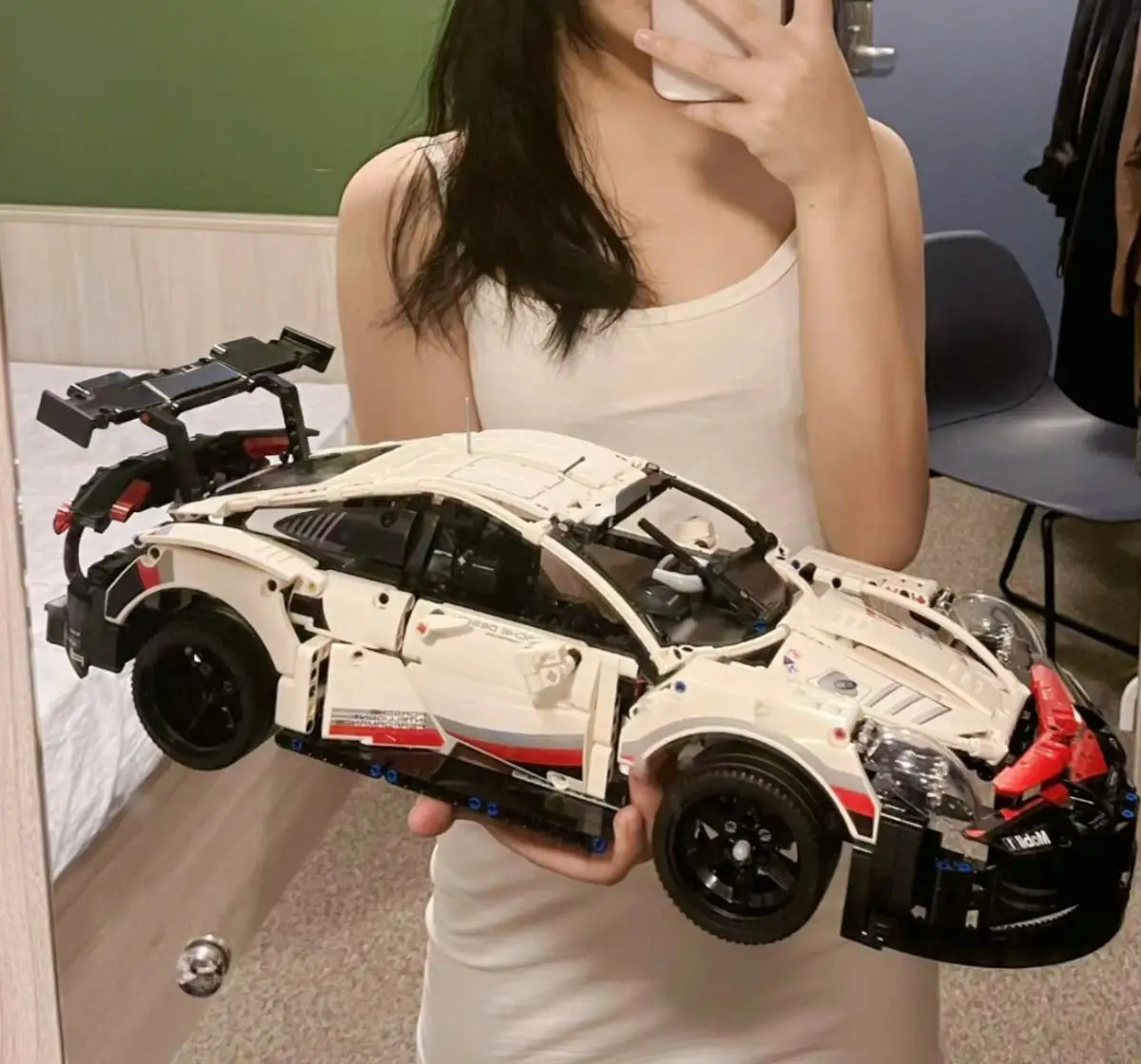 911 RSR Car Compatible 42096 Bricks 1630 PCS DIY Toys Christmas Gifts Birthday Gifts dominoes Blocks Construction Toys