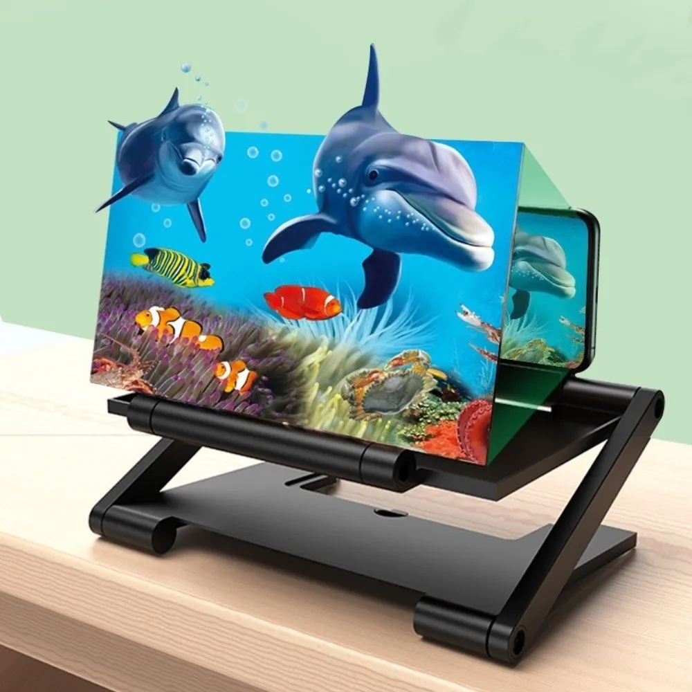 Folding Cell Phone Screen Amplifier HD Enlarged Screen Mobile Phone Magnifying Glass Multi functional Screen Enlarge Magnifier