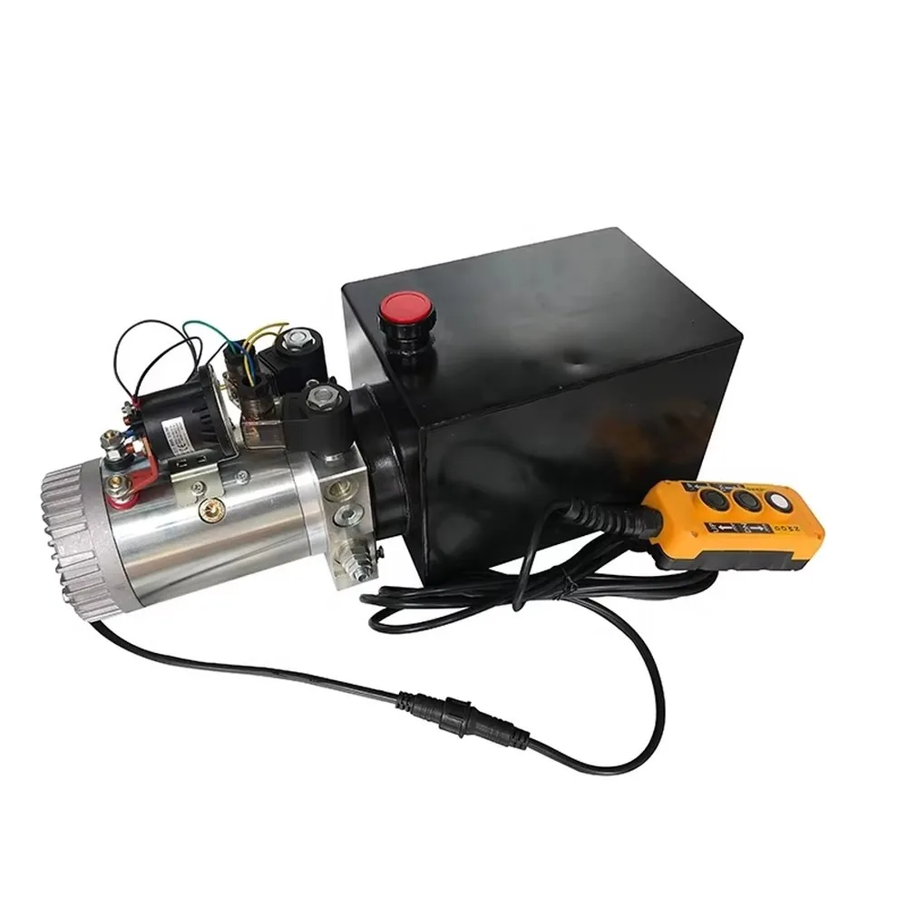 12V Hydraulic Power Pack Unit with DC Motor Electric Hydraulic Pump for Lift Dump Trailer Wholesale High Performance
