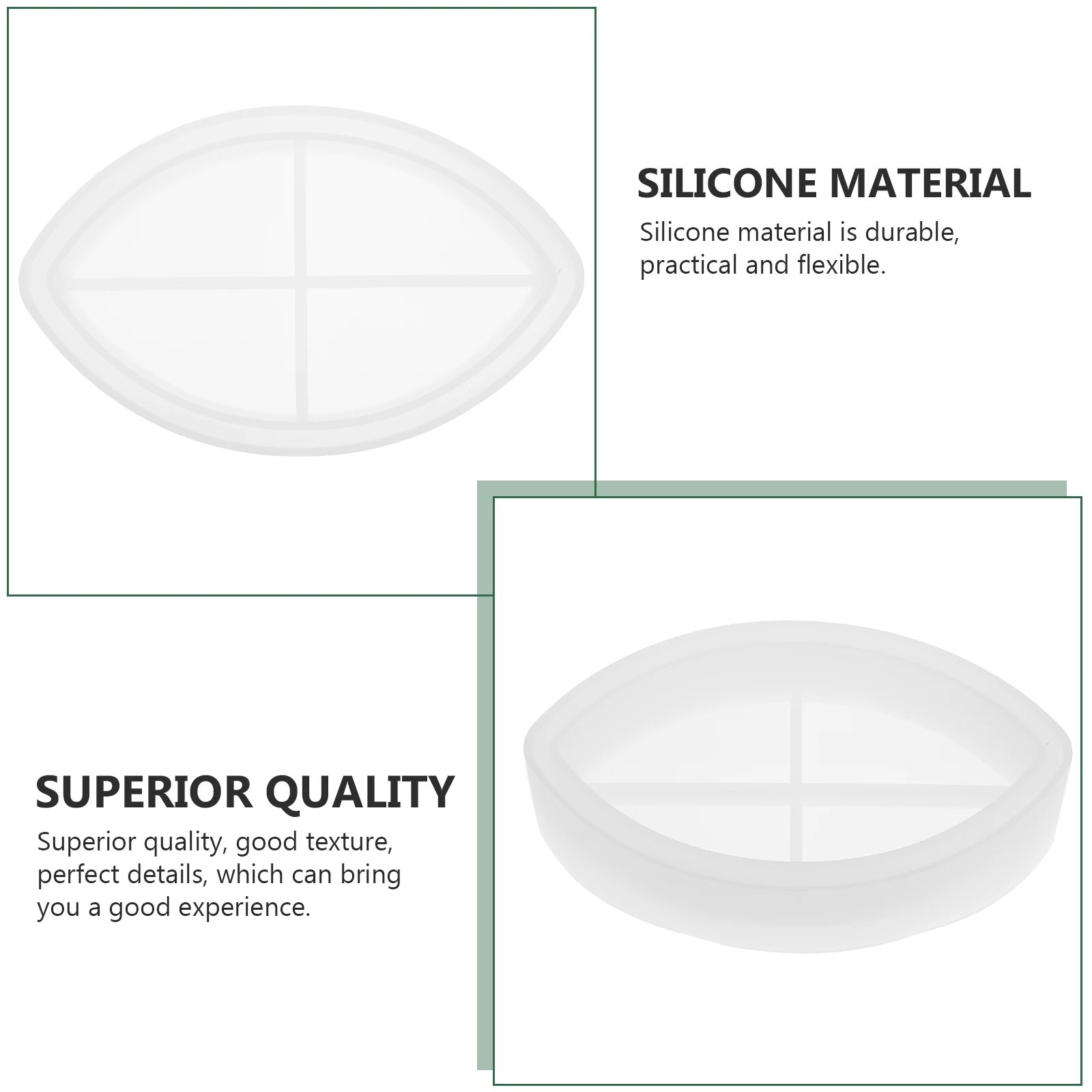

5pcs Eye Stencil Cup Coaster Molds Silicone Storage Box DIY Craft Accessories Reusable Non Stick Easy Clean Jewelry