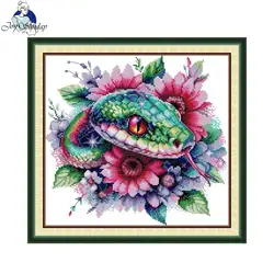 Joy Sunday Cross Stitch Kit Hydra HD Pattern Aida 16CT 14CT 11CT Counted Printed Canva DIY Embroidery Kit Hand Crafts New Hot
