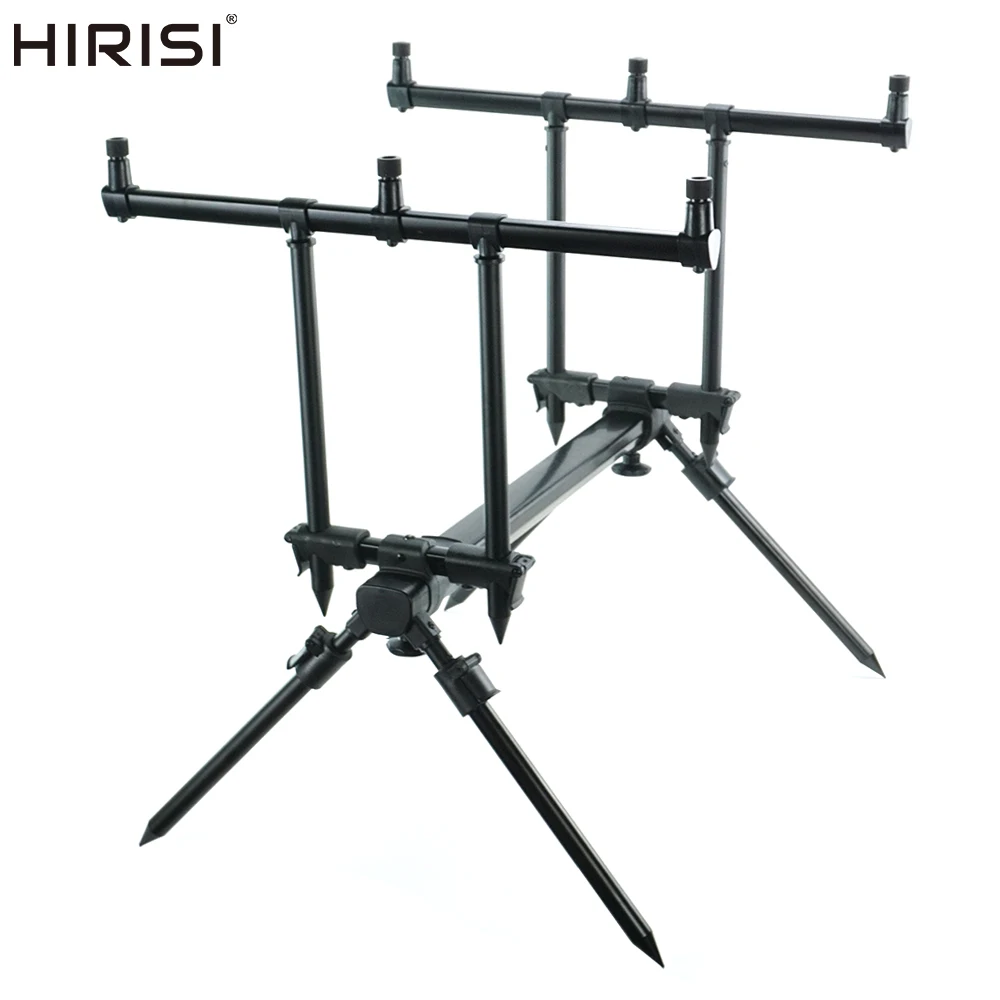 Hirisi Carp Fishing Rod Pod Set for 3 Fishing Rods Bank Sticks Rod Holder Support 4095 Fishing Accessories