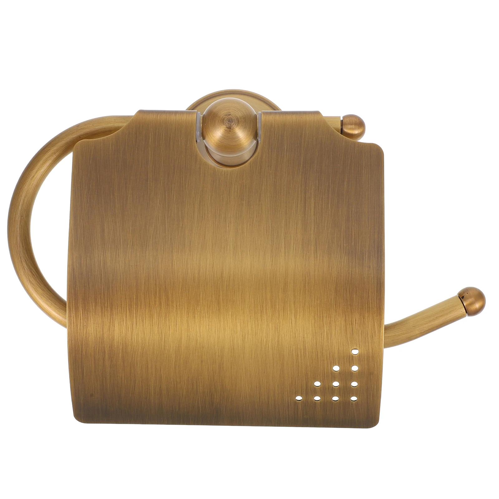 

Vintage Copper Roll Paper Rack Holder Durable Carved Design Easy Clean Tissue Brass Bathroom Rack Ideal For Any Toilet