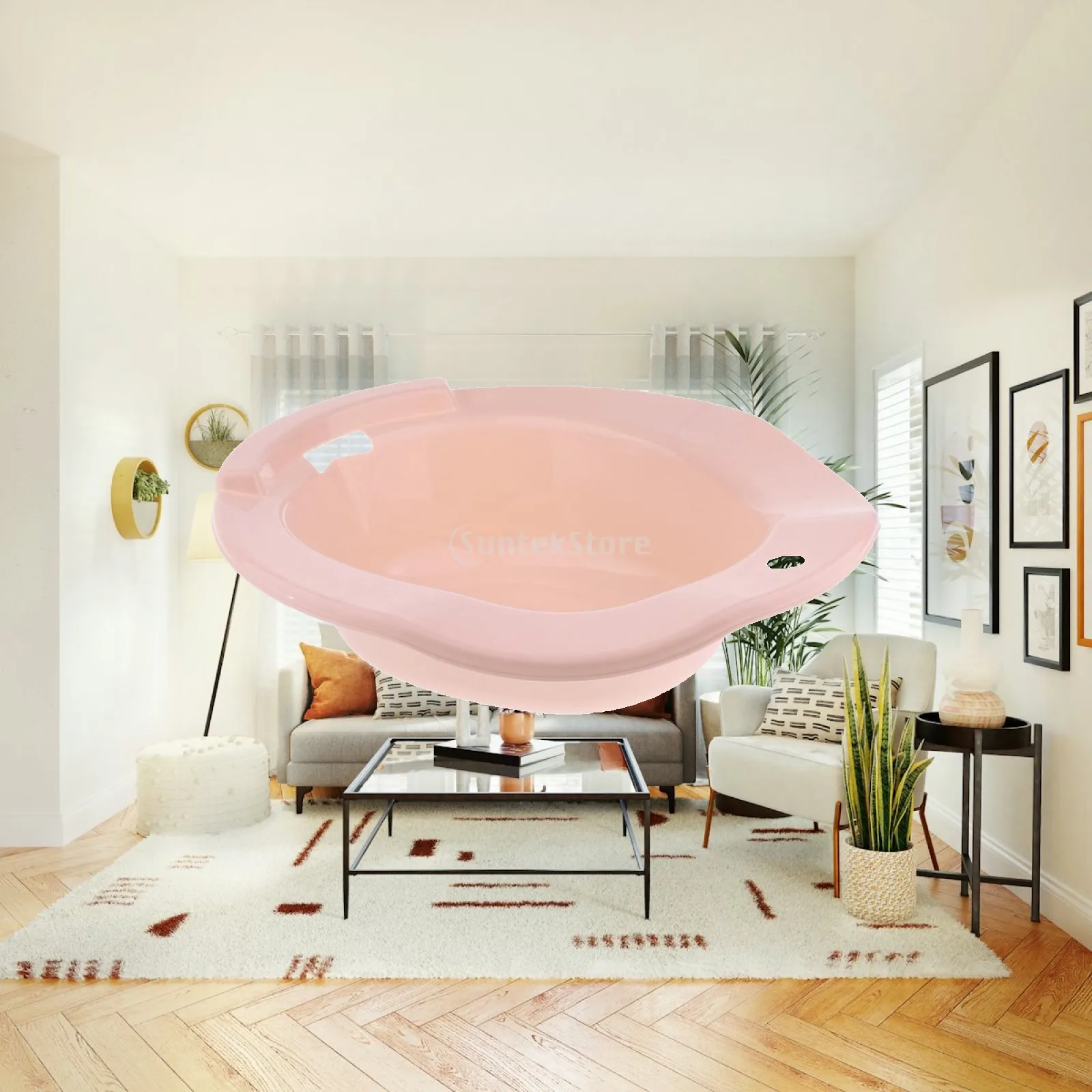 Hemorrhoids Patients Hip Bath Tub Wide Contoured Sitz Bath for Women and Seniors