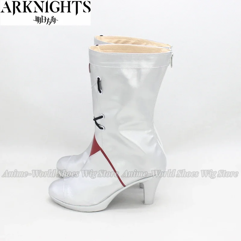 ゲーム Arknights スカディコスプレ靴 PU 靴ハロウィンカーニバルブーツコスプレ小道具カスタムメイド