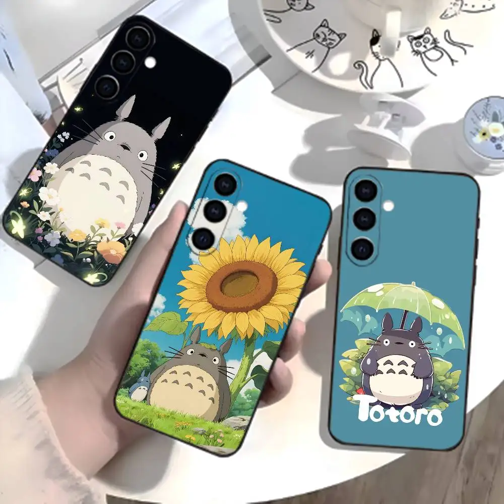 

Cartoon E-Totoro-ES Phone Case For Samsung Galaxy A73,A72,A71,A70,A52,A51 Others Soft Black Cover