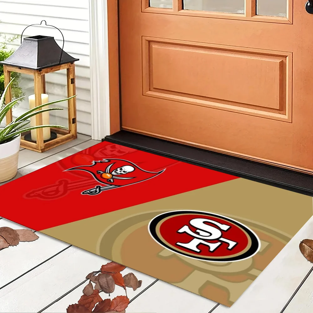 San FranciscoS 49erS Garage Entrance Doormat for Entrance Door Bedroom Mats Carpet for Bed Room Rugs Kitchen Rug Bath Mat Foot