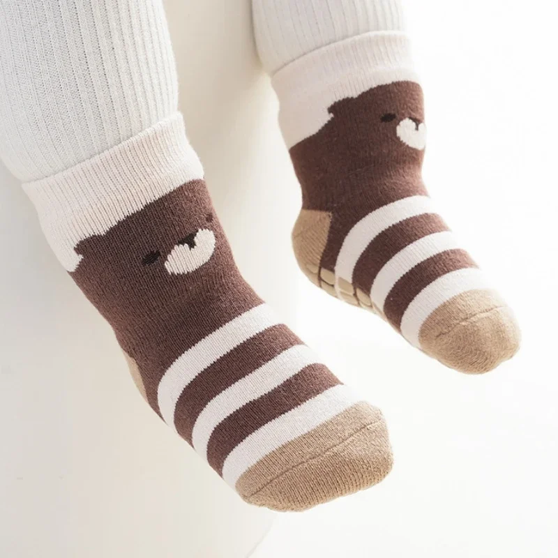 

Thicken Baby Kids Thermal Socks Children Autumn Winter Trampoline Long Socks Warm Toddler Boy Girls Home Sports Floor Socks